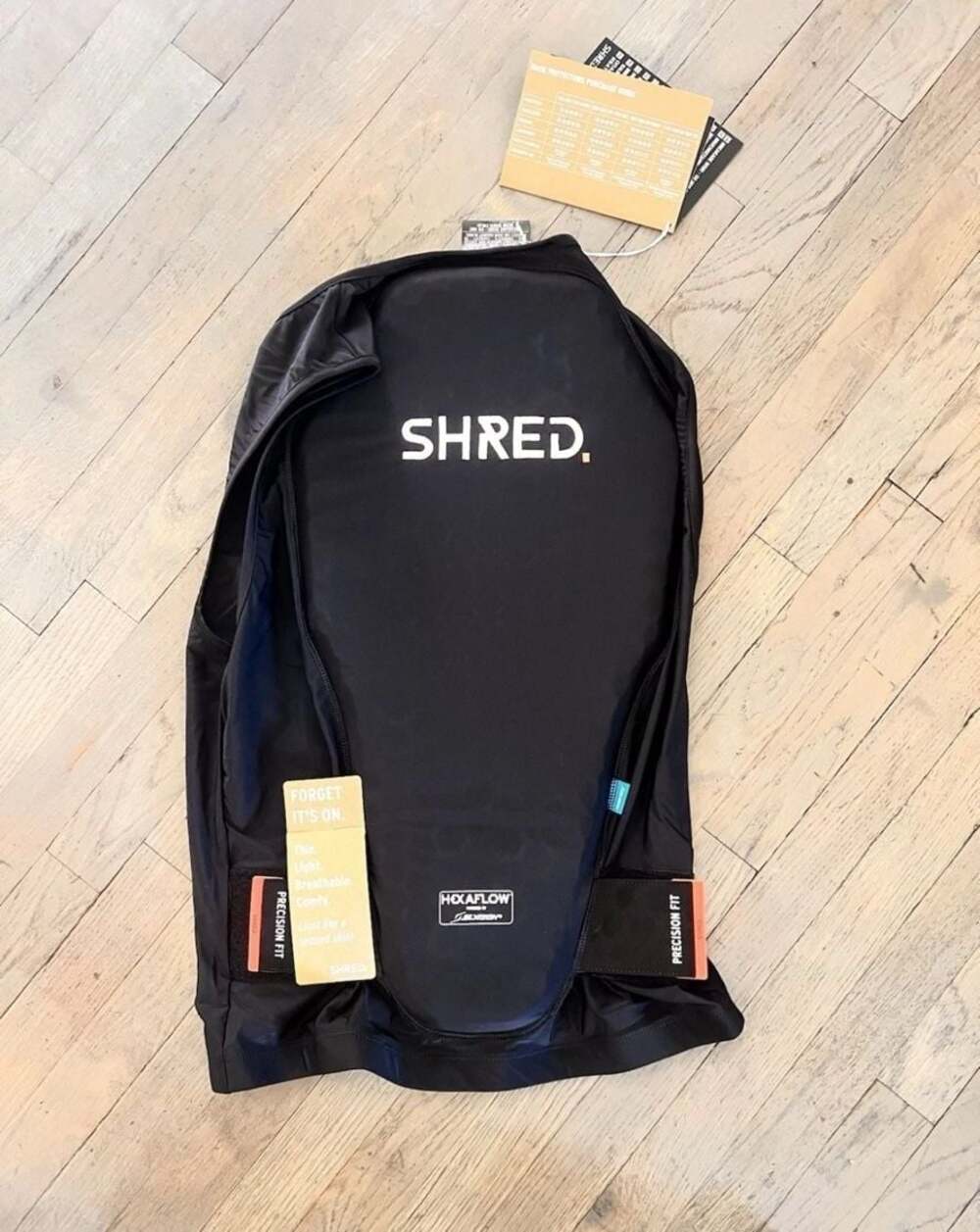 SHRED 2ND SKIN BACK PROTECTOR LITE VEST ZIP Size L